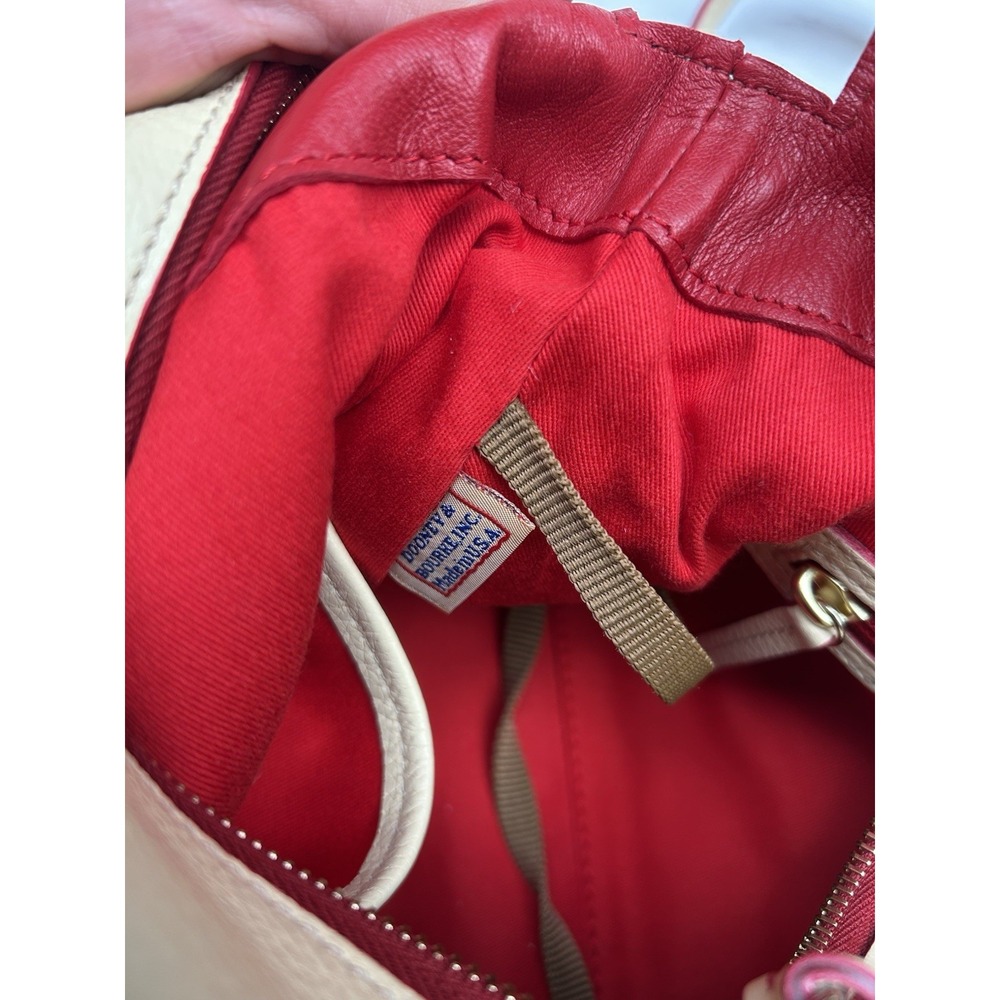 NWT Dooney & Bourke Florentine Small Satchel Butter Yellow Pebble Leather RARE - Picture 15 of 16